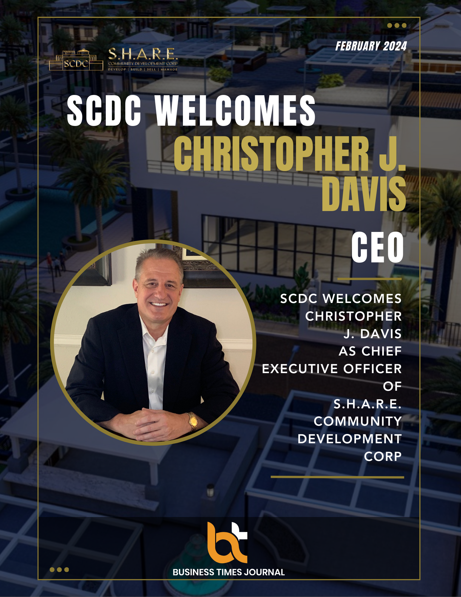 S.H.A.R.E. Community Development Corp Welcomes Christopher J. Davis as Chief Executive Officer