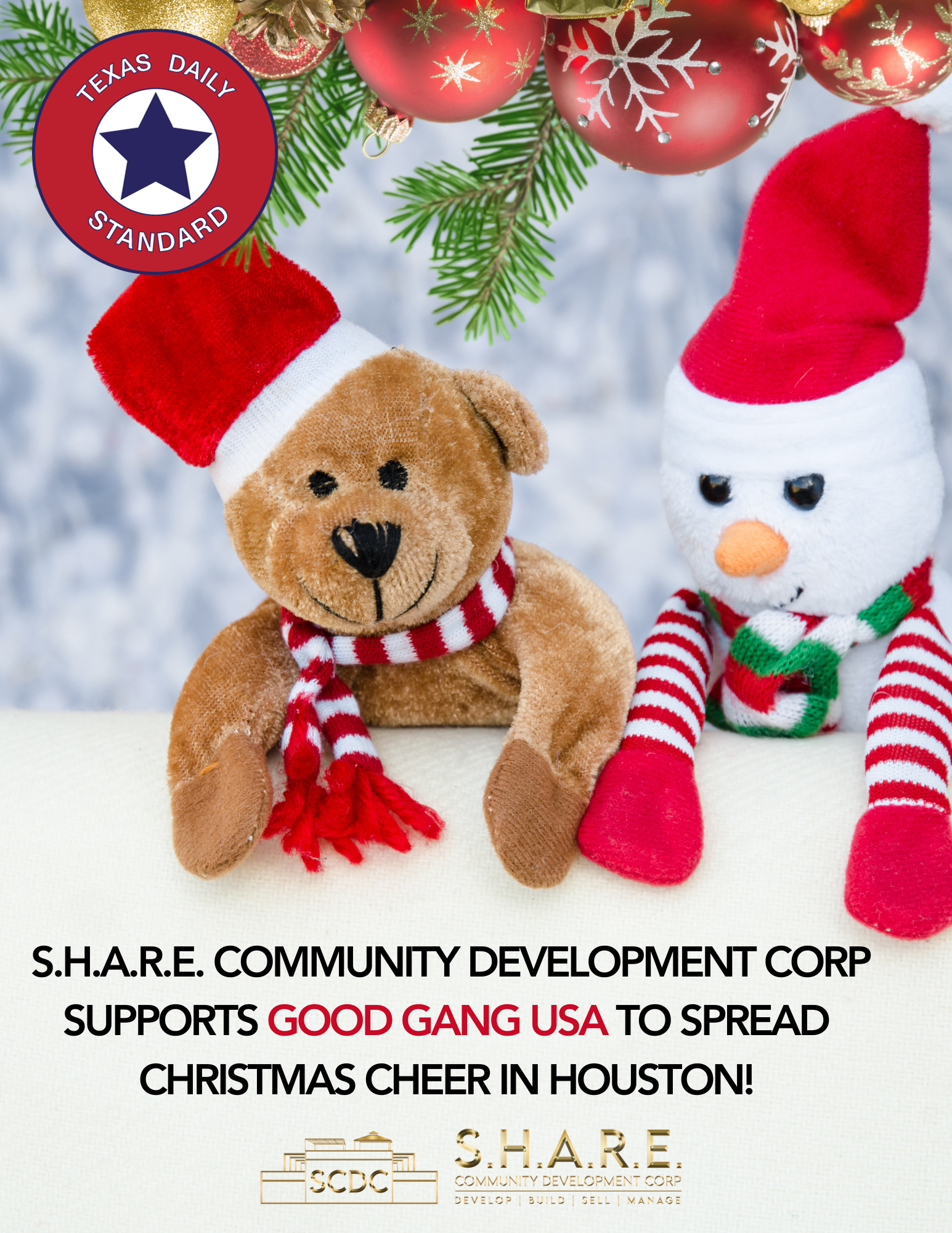 S.H.A.R.E. Community Development Corp Supports Good Gang USA to Spread Christmas Cheer in Houston