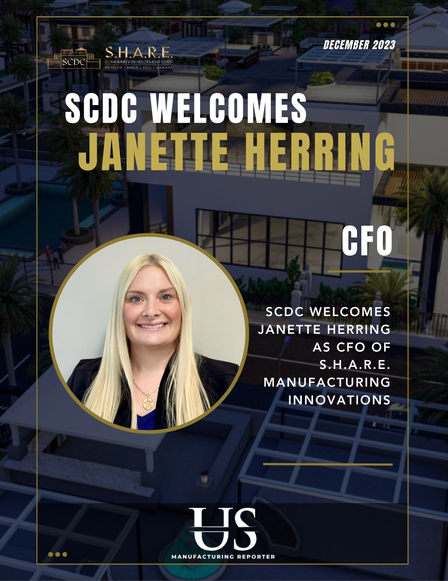 SCDC Introduces Janette Herring as CFO of S.H.A.R.E. Manufacturing Innovations