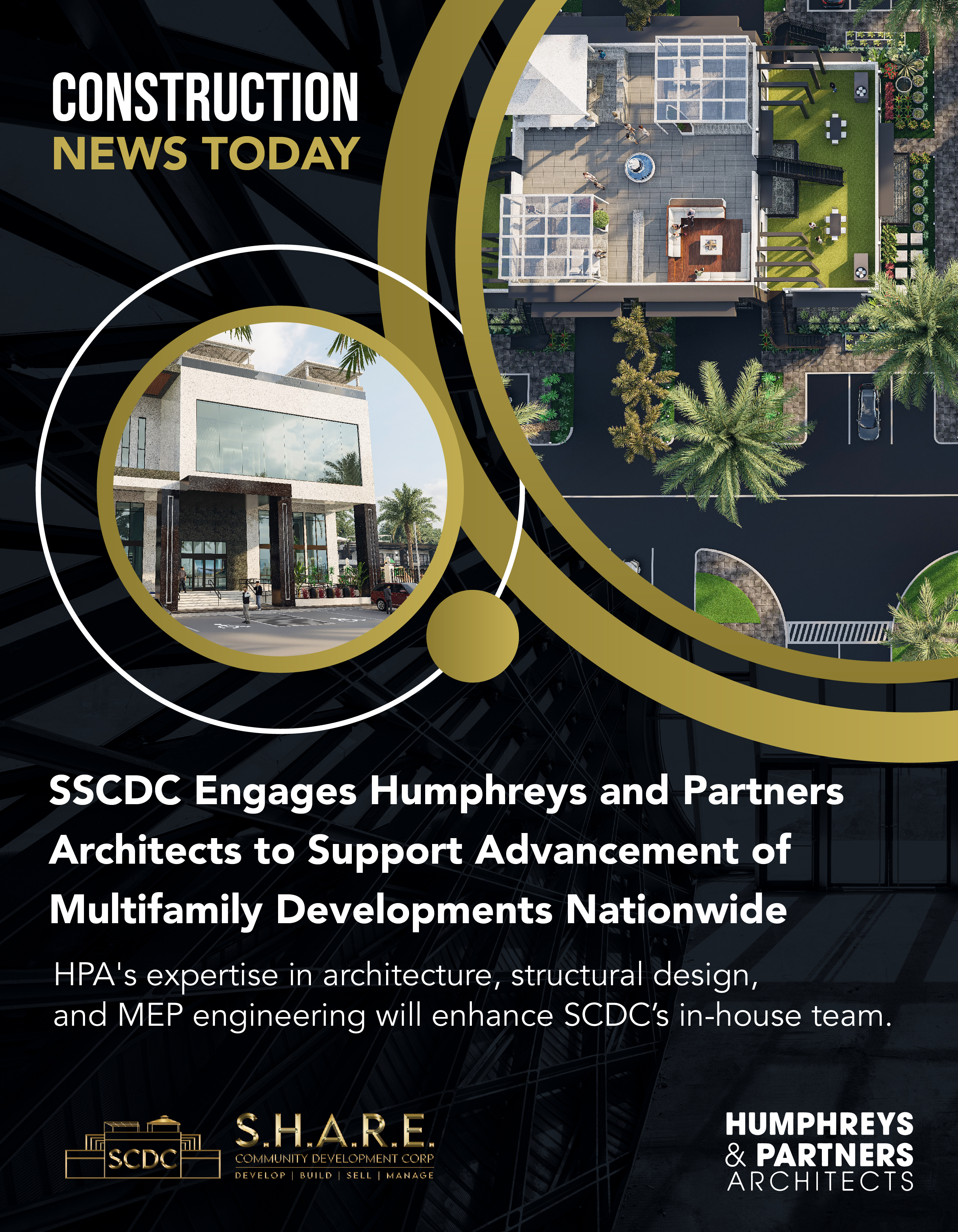 SCDC ENGAGES HUMPHREYS AND PARTNERS ARCHITECTS TO SUPPORT ADVANCEMENT OF MULTIFAMILY DEVELOPMENTS NATIONWIDE