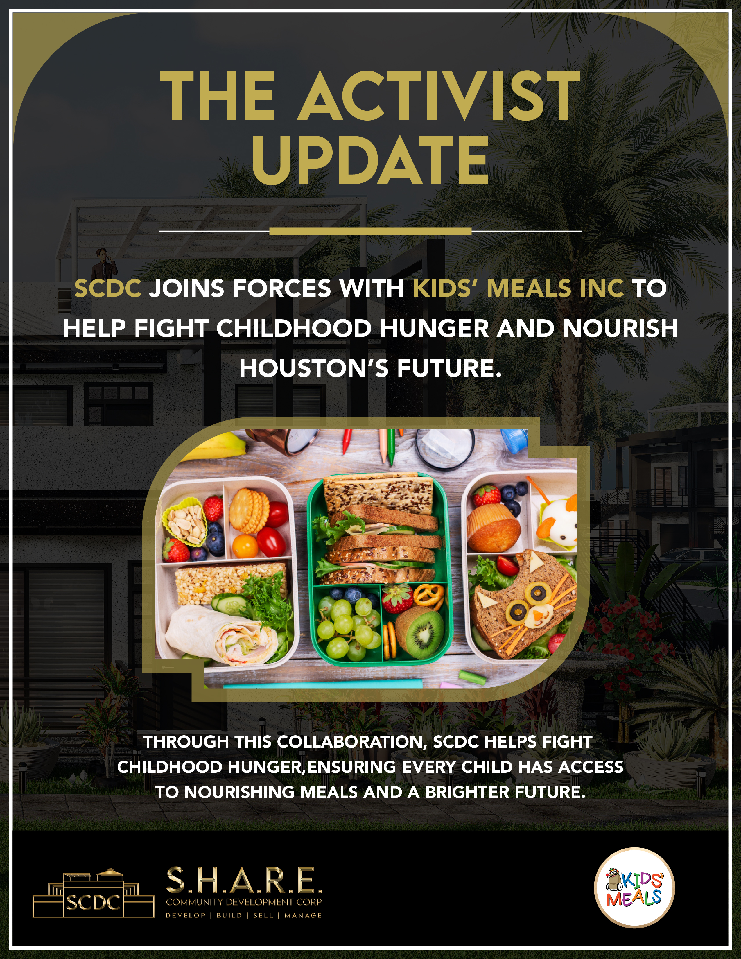 SCDC ANNOUNCES NEW SUPPORT CONTRIBUTIONS WITH KIDS' MEALS TO COMBAT CHILDHOOD HUNGER