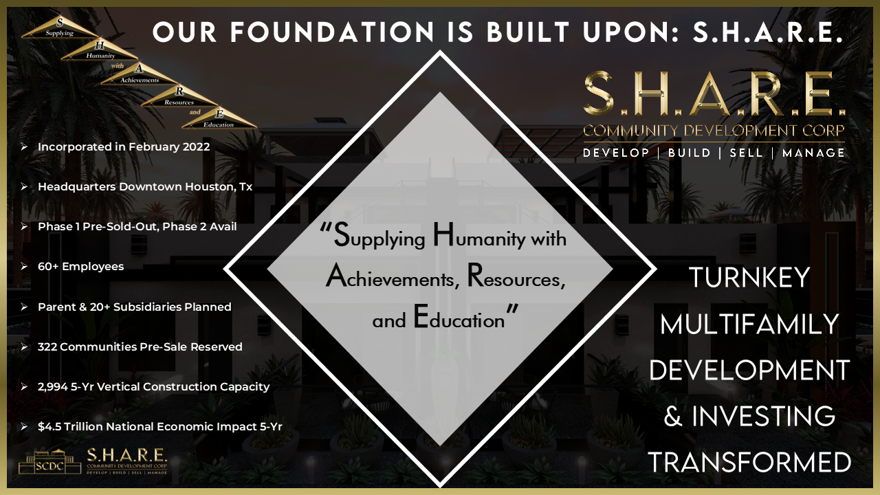 OUR FOUNDATION IS BUILT UPON S.H.A.R.E.