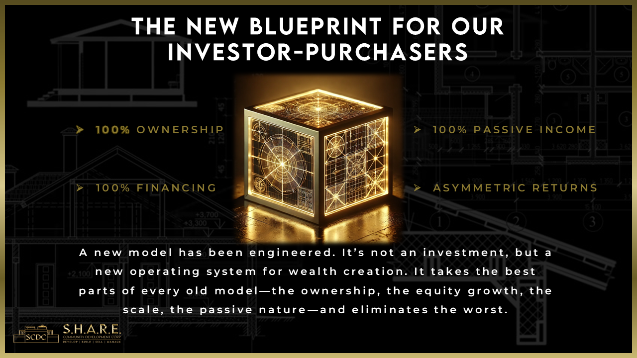 THE NEW BLUEPRINT FOR OUR INVESTOR-PURCHASERS