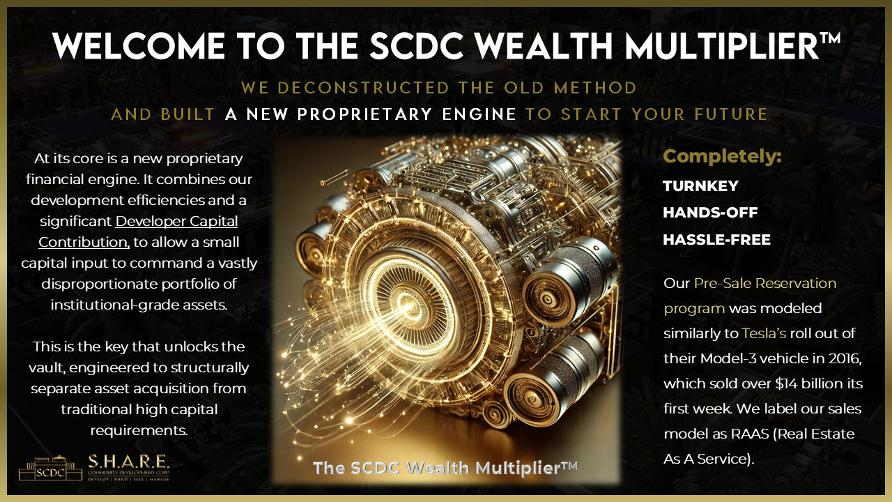 WELCOME TO THE SCDC WEALTH MULTIPLIER