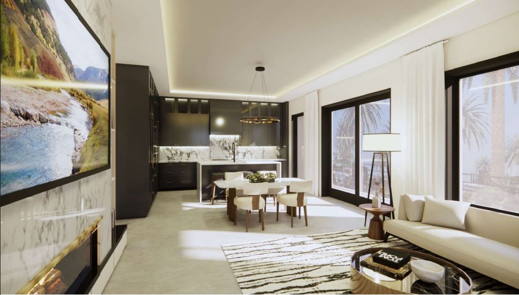 The SCDC 1-Bedroom 8-Plex Interior Model